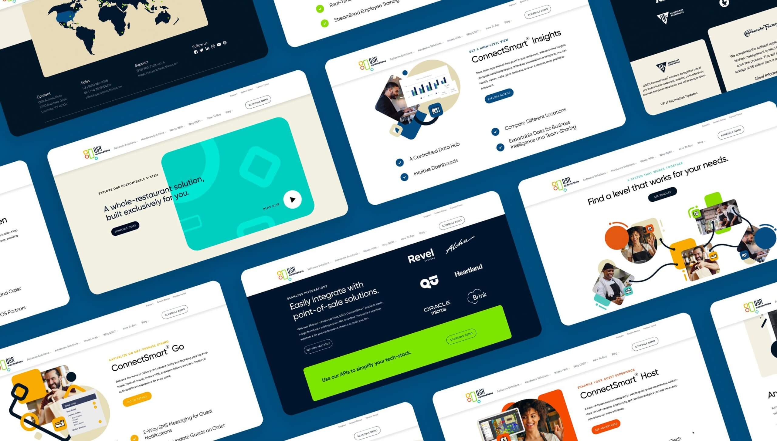 QSR Site wireframe