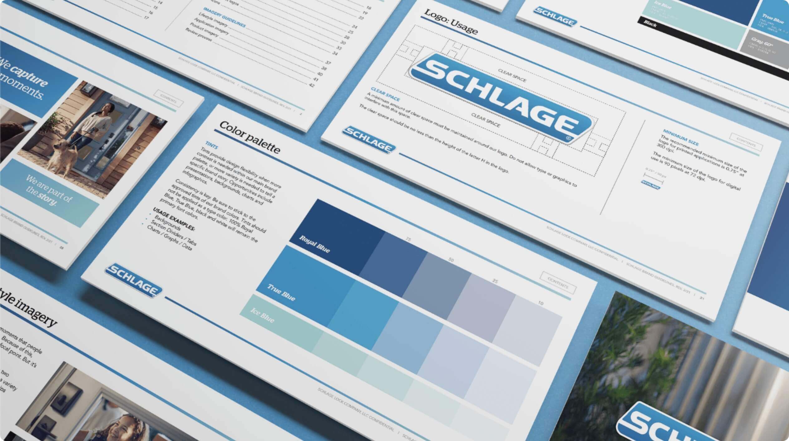 Schlage Branding Collage