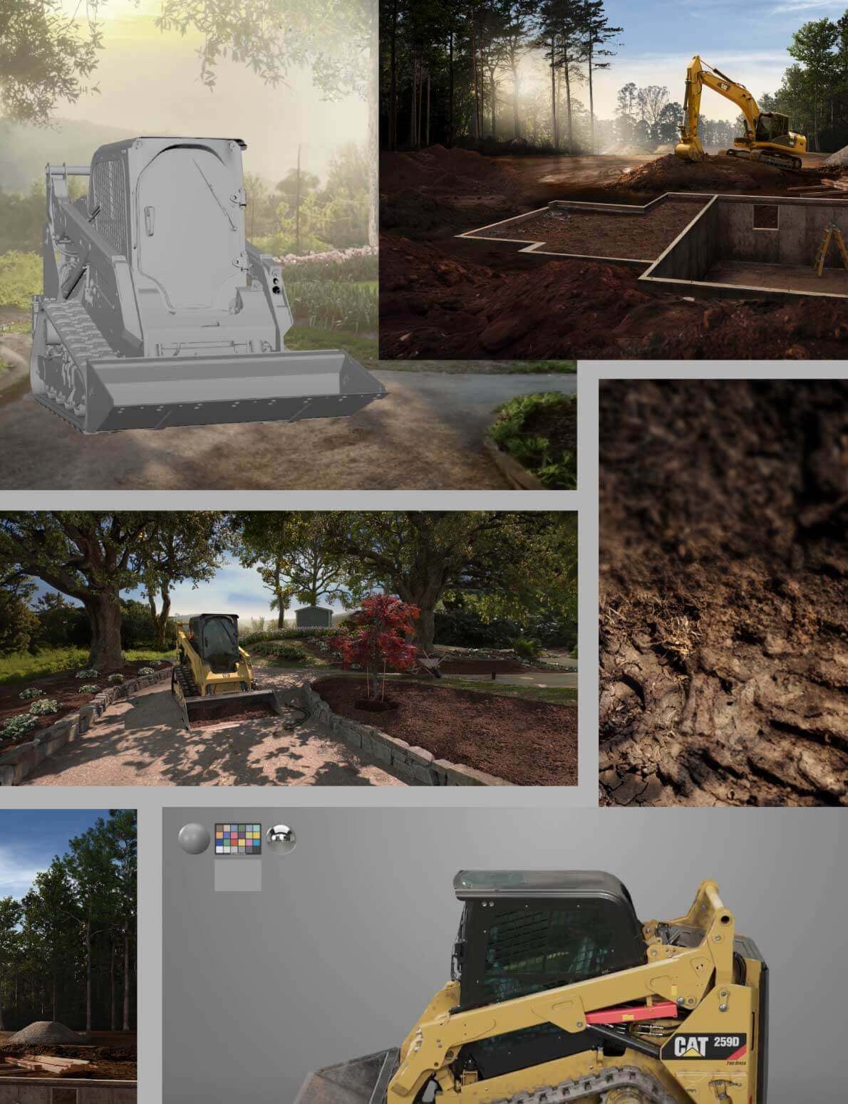 Behind the scenes - In-progress rendering